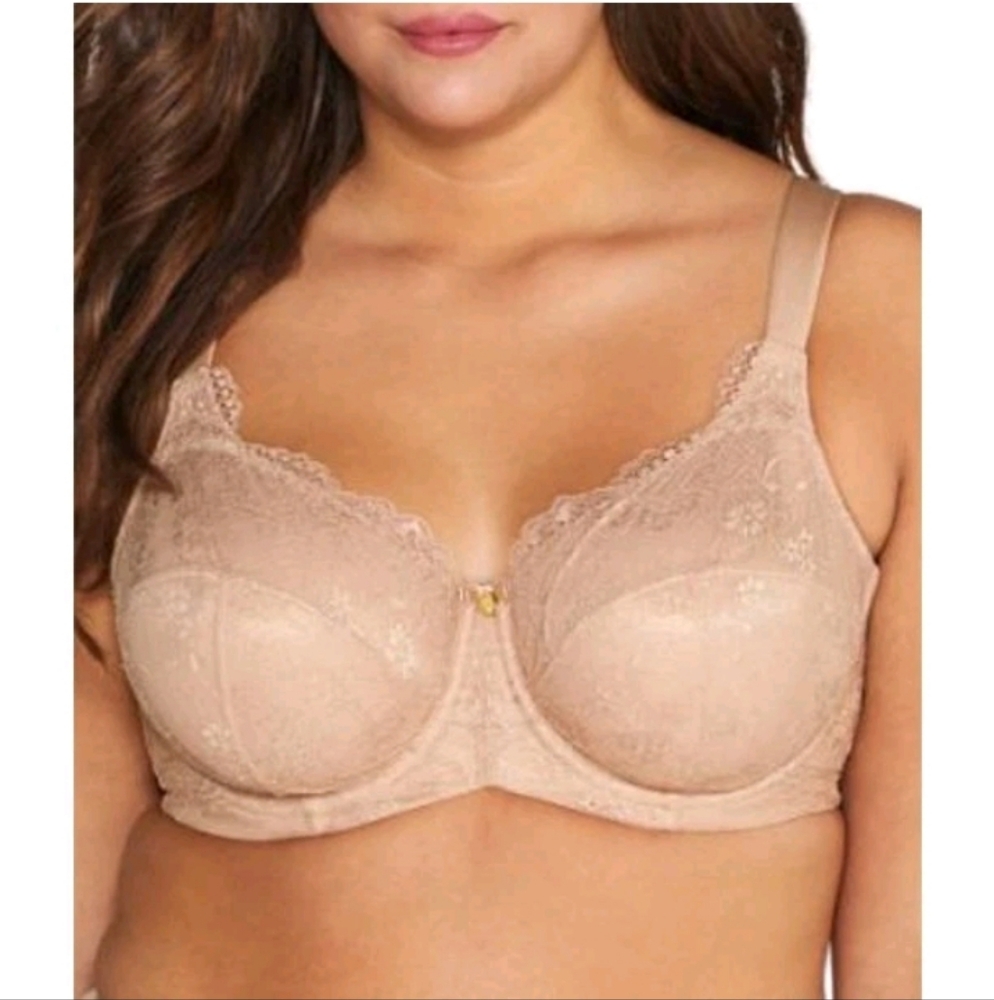 Simply Couture for Soma Glamour Lacy Unlined Underwire Neutral Sexy Bra‎ 40DD